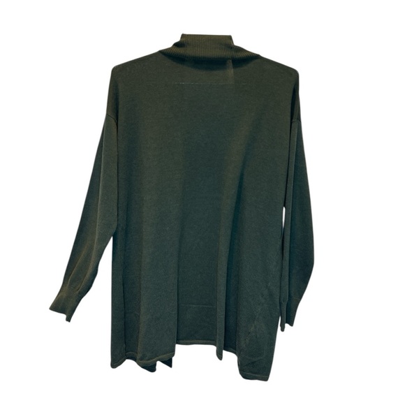 NEW Women's “Gloria Vanderbilt” Green Open Front Cardigan Sweater - Picture 4 of 7